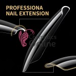 Tipsuri Soft Gel Tips Full Cover 600 bucati Transparente Cod TPS103DD Patrate medii transparente